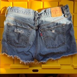 Levi's Women's Distressed Blue Jean Shorts